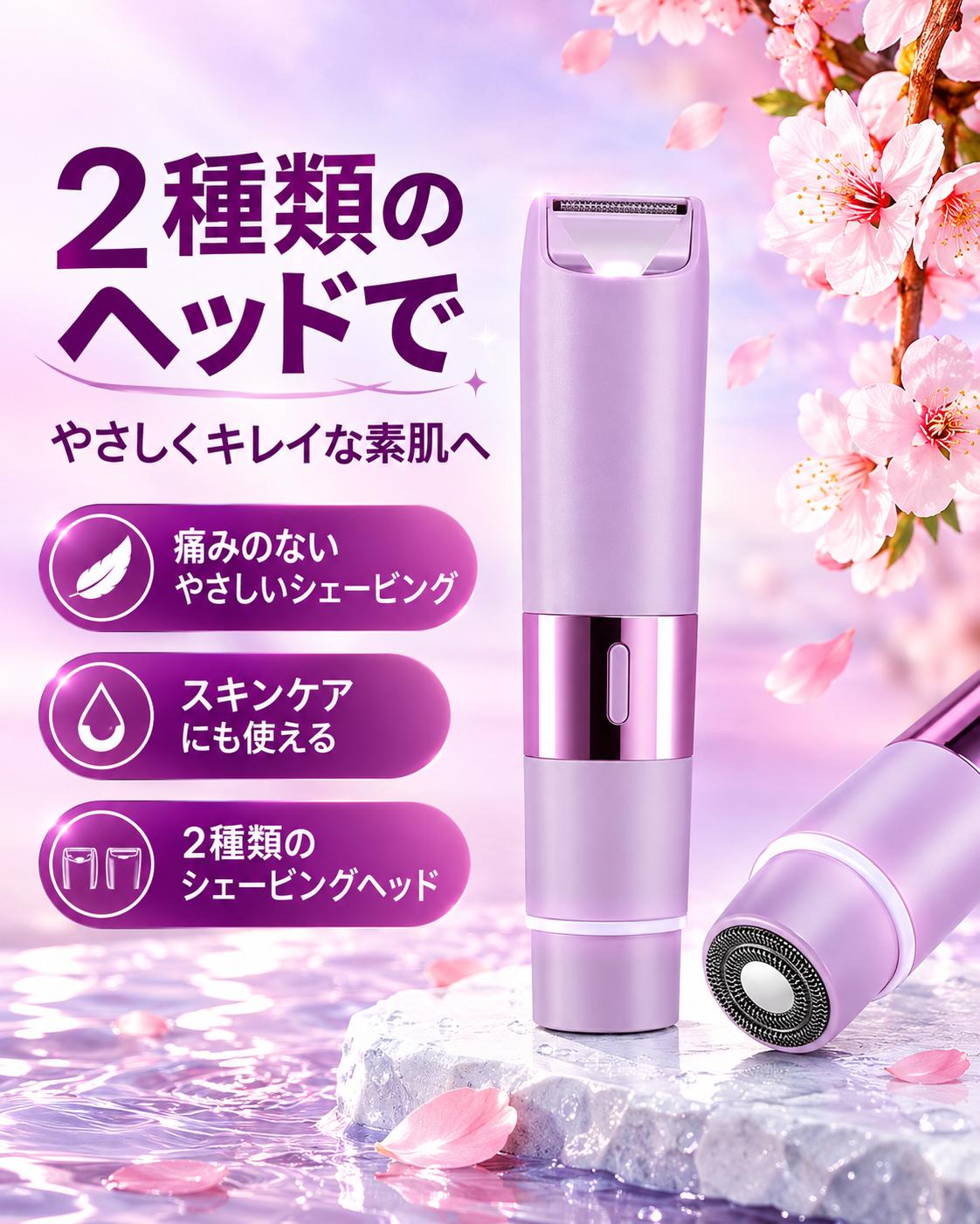 SilkTouch™ 2in1ボディシェーバー