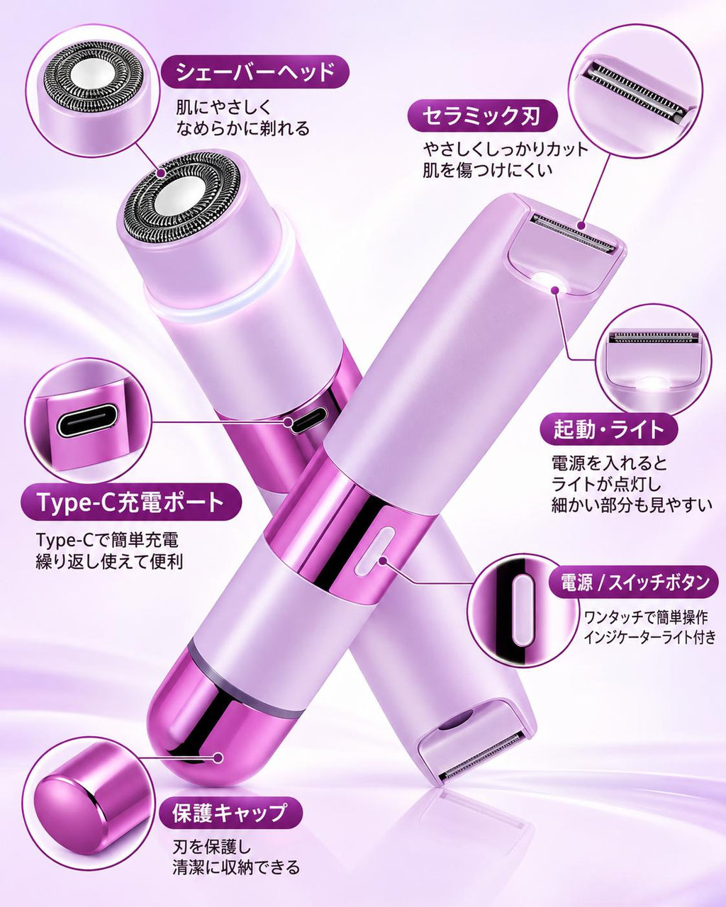 SilkTouch™ 2in1ボディシェーバー