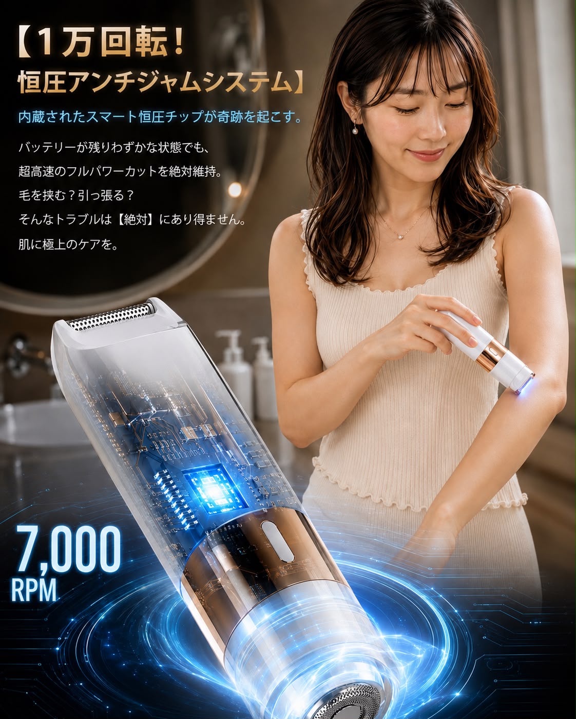 SilkTrim Pro｜フェイス＆ボディ 2WAY 電動シェーバー