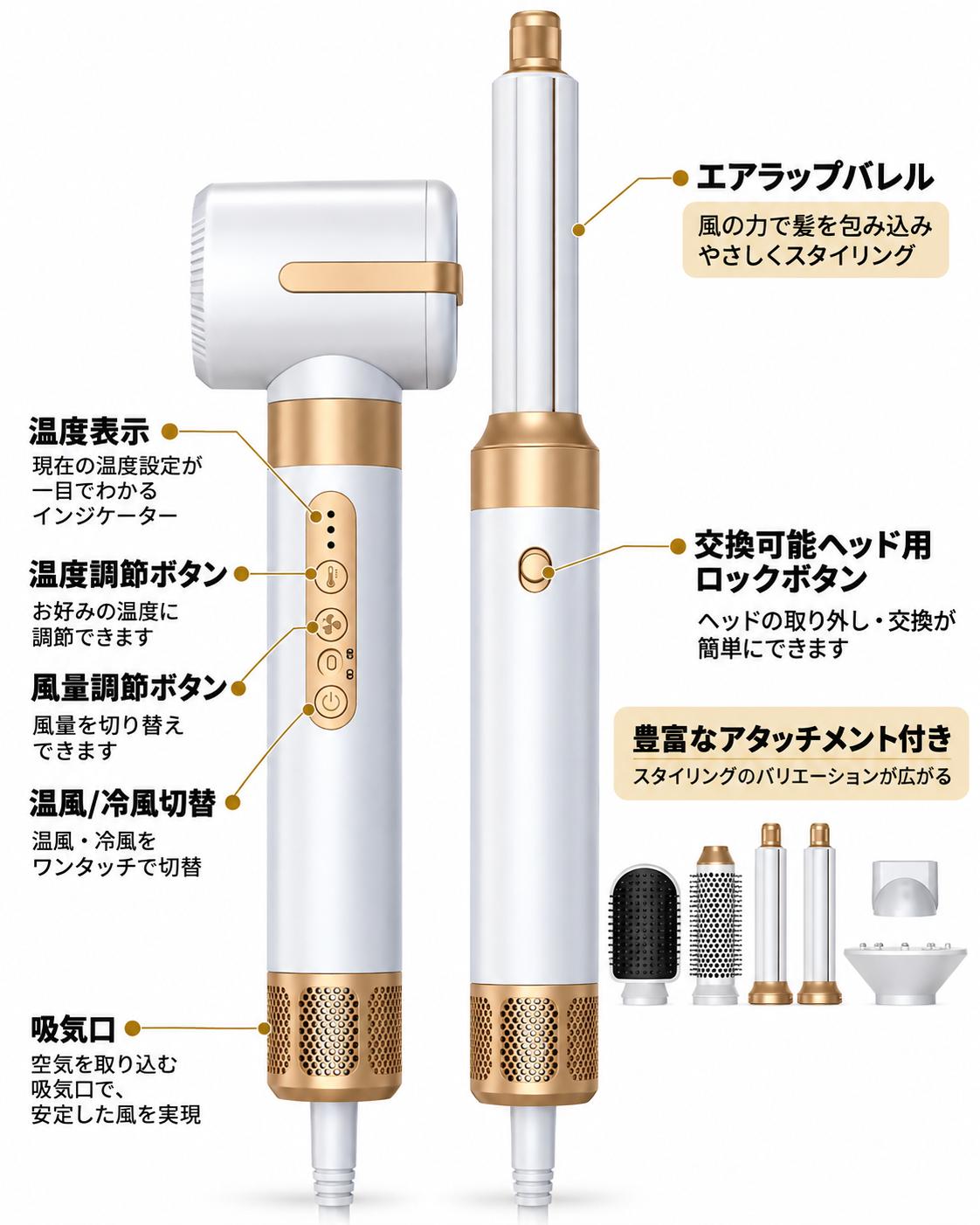 AeroStyle™ 7in1多機能ヘアドライヤー